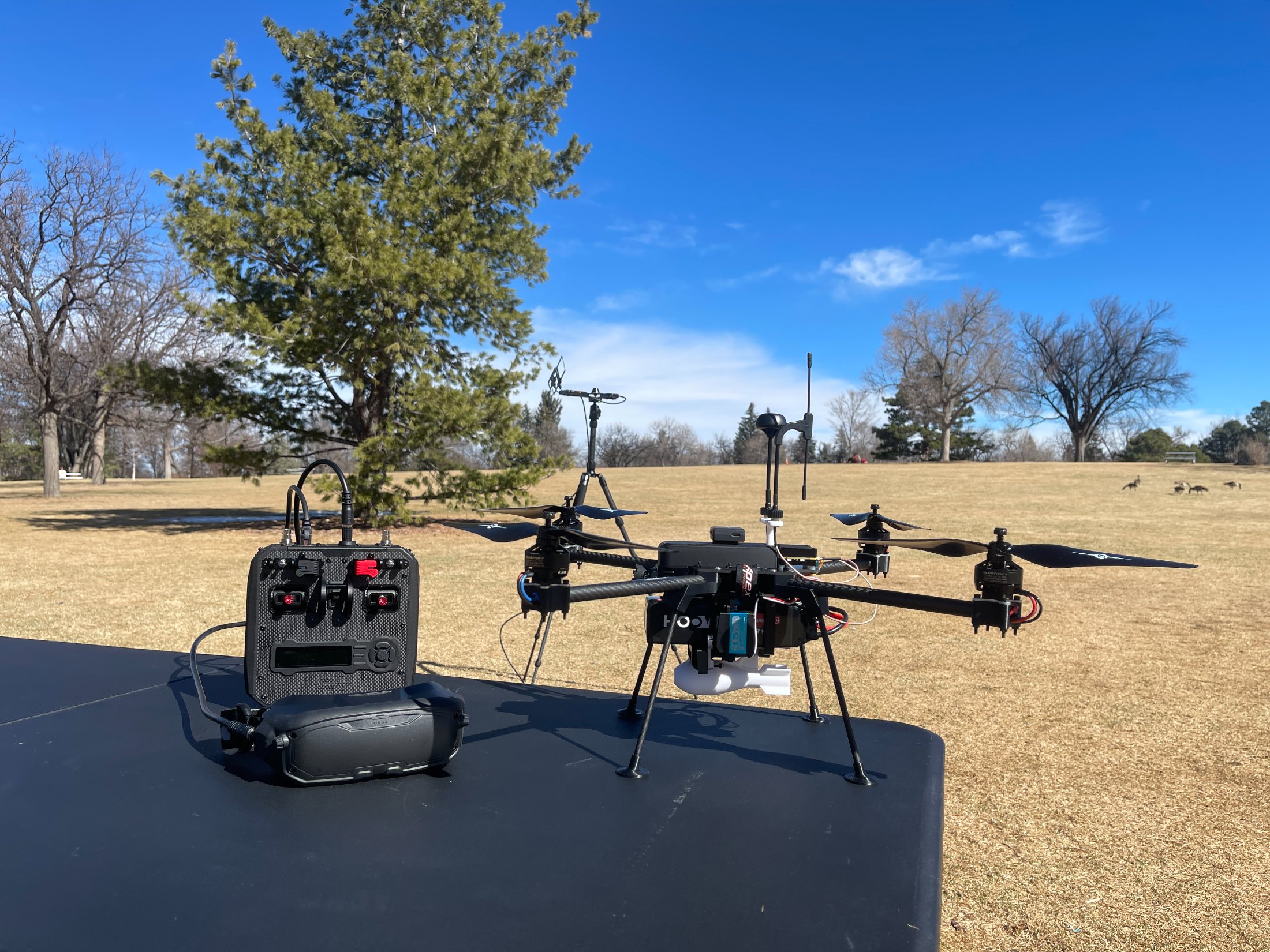 AeroFly drone in the field