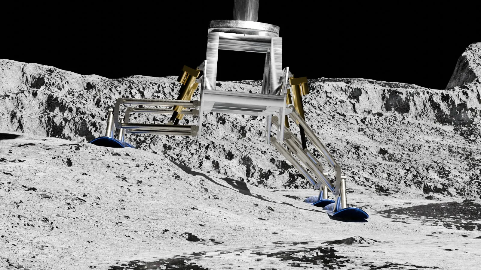 Footpad excavation render