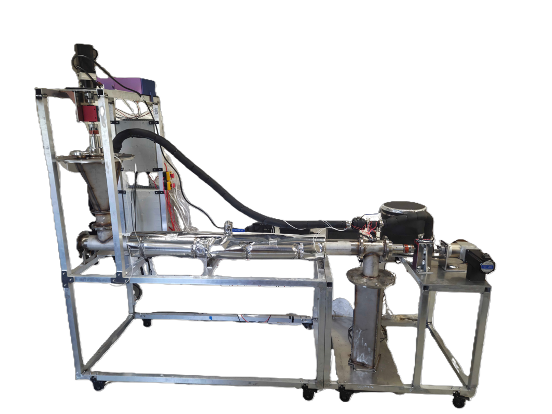 VADER auger-dryer water-extraction testbench