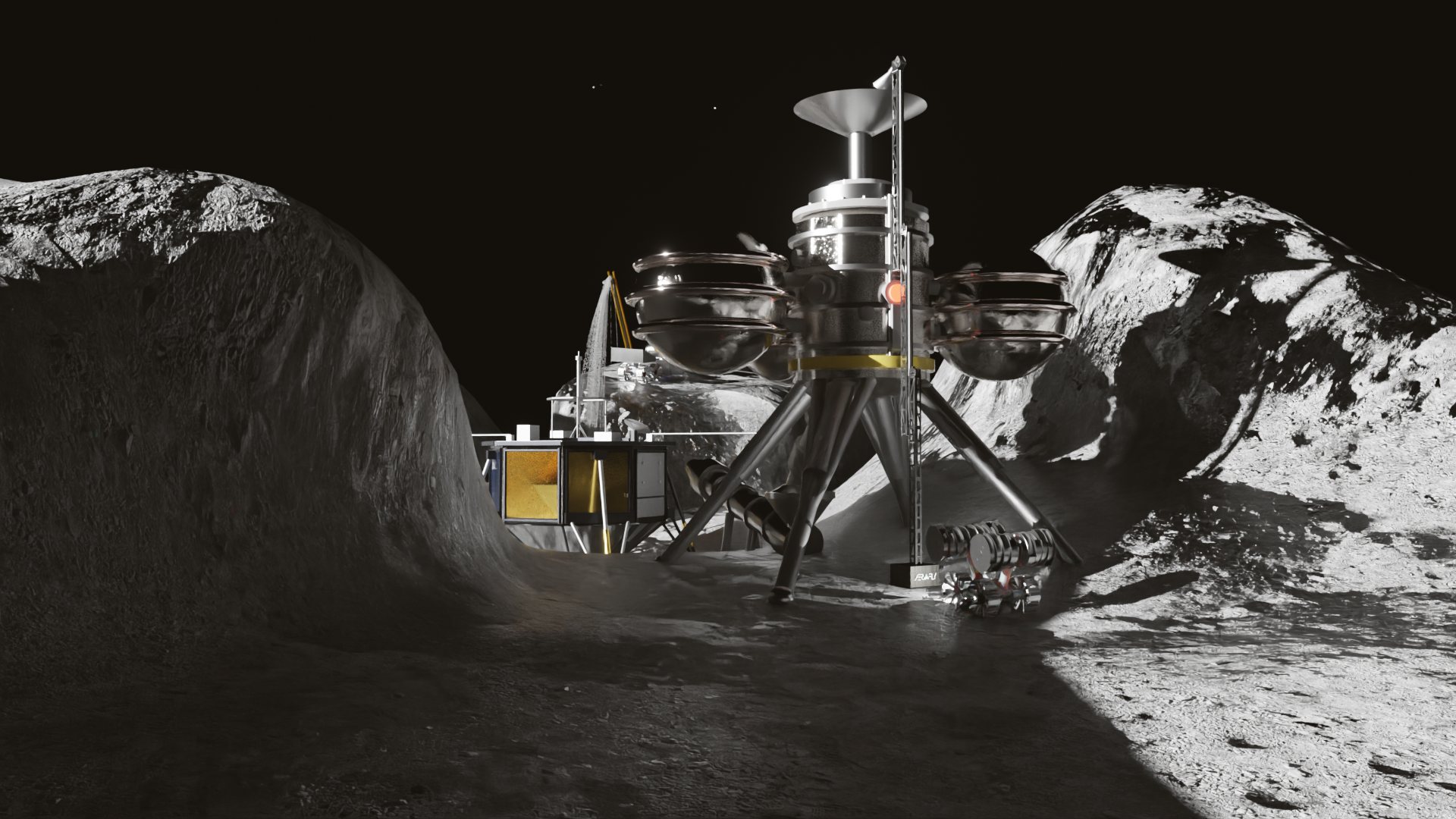 Rego-LIFT feeding a full lunar ISRU processing plant