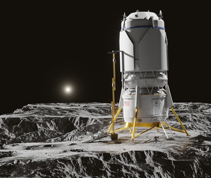Rego-LIFT lander on the lunar surface